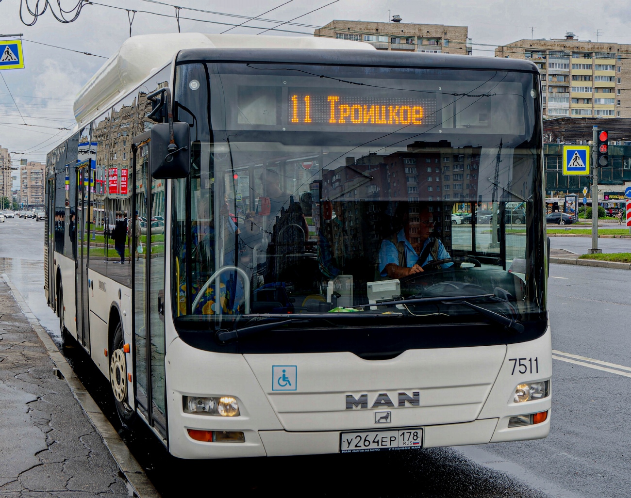 Санкт-Петербург, MAN A21 Lion's City NL313 CNG № 7511