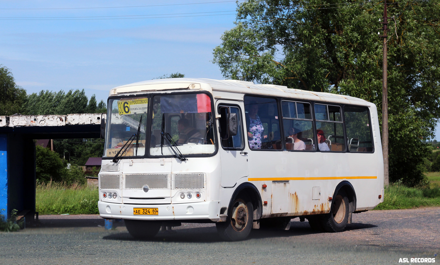 Псковская область, ПАЗ-32054 № АЕ 324 60