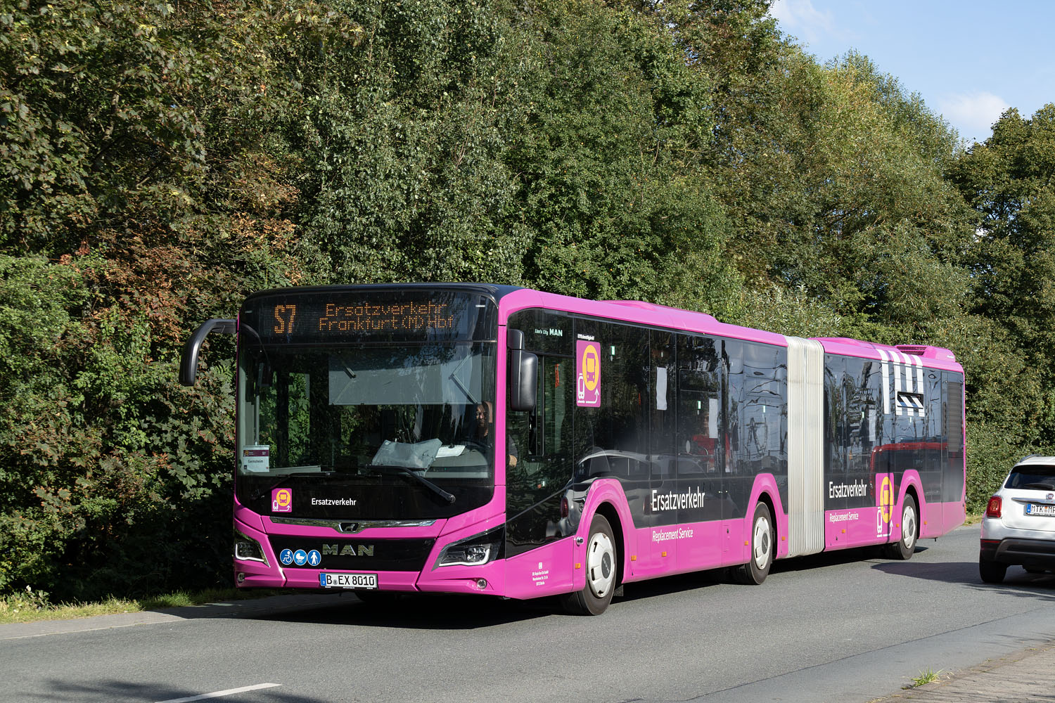 Бранденбург, MAN 18C Lion's City 18 NG360 EfficientHybrid № 801; Гессен — SEV · Riedbahn · Frankfurt am Main <> Mannheim · 15.07.2024 — 14.12.2024