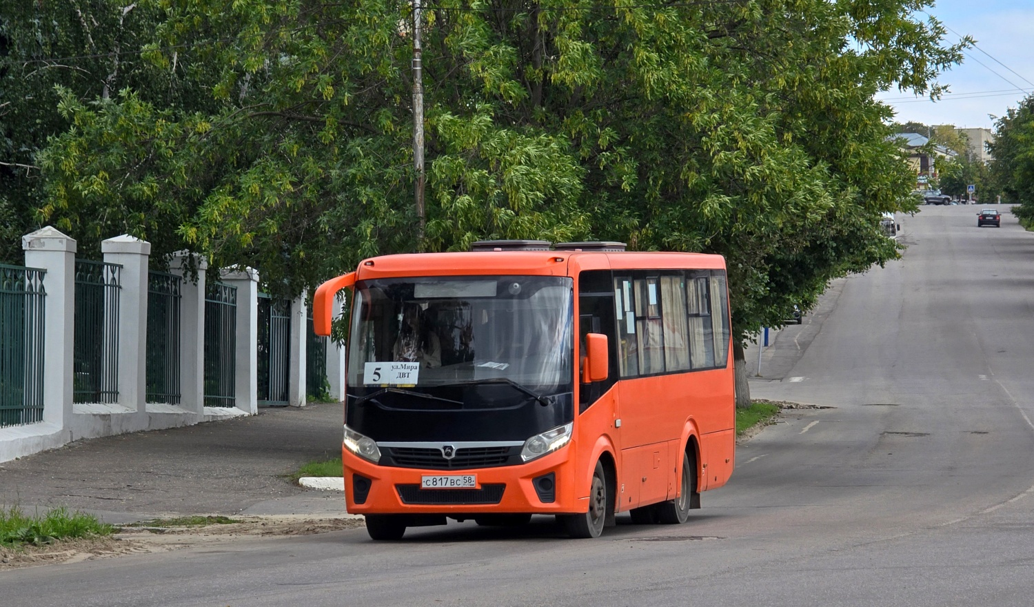 Пензенская область, ПАЗ-320405-04 "Vector Next" № С 817 ВС 58