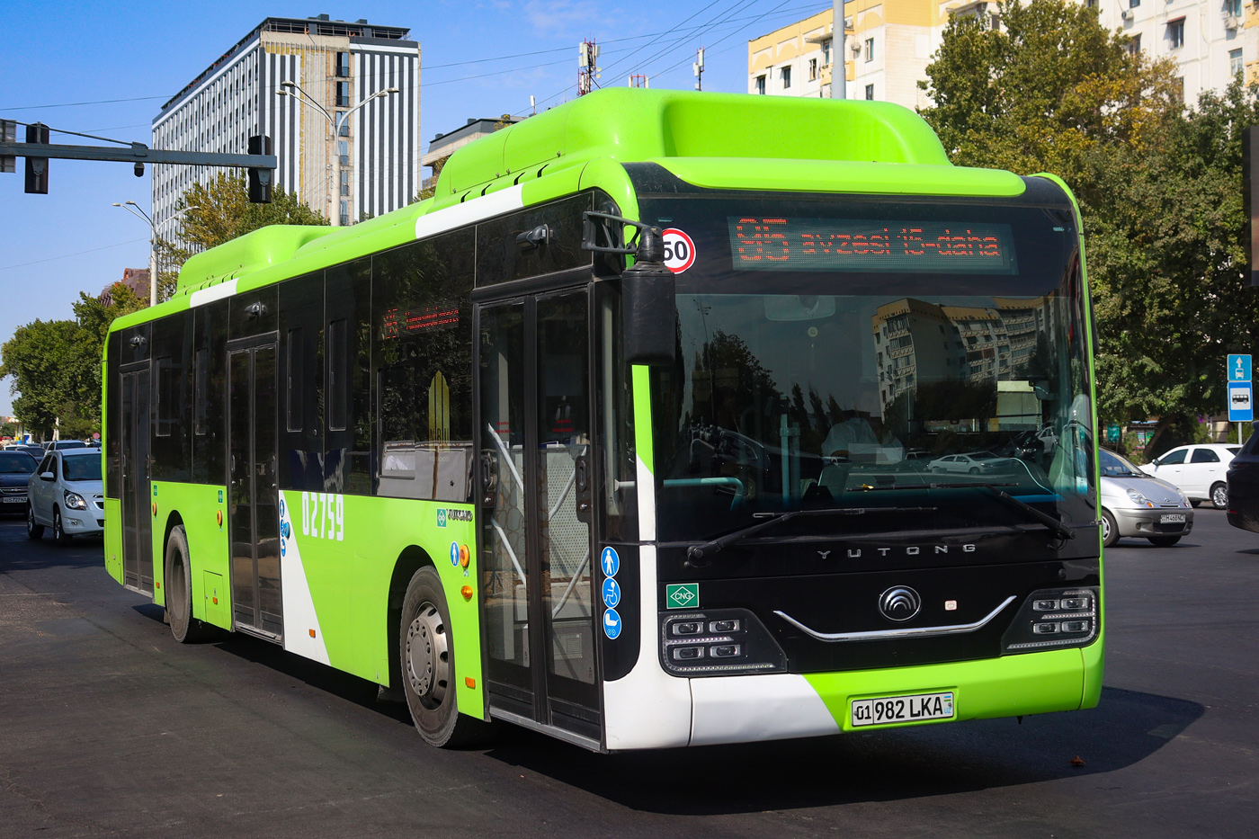 Узбекистан, Yutong ZK6126HG № 02759