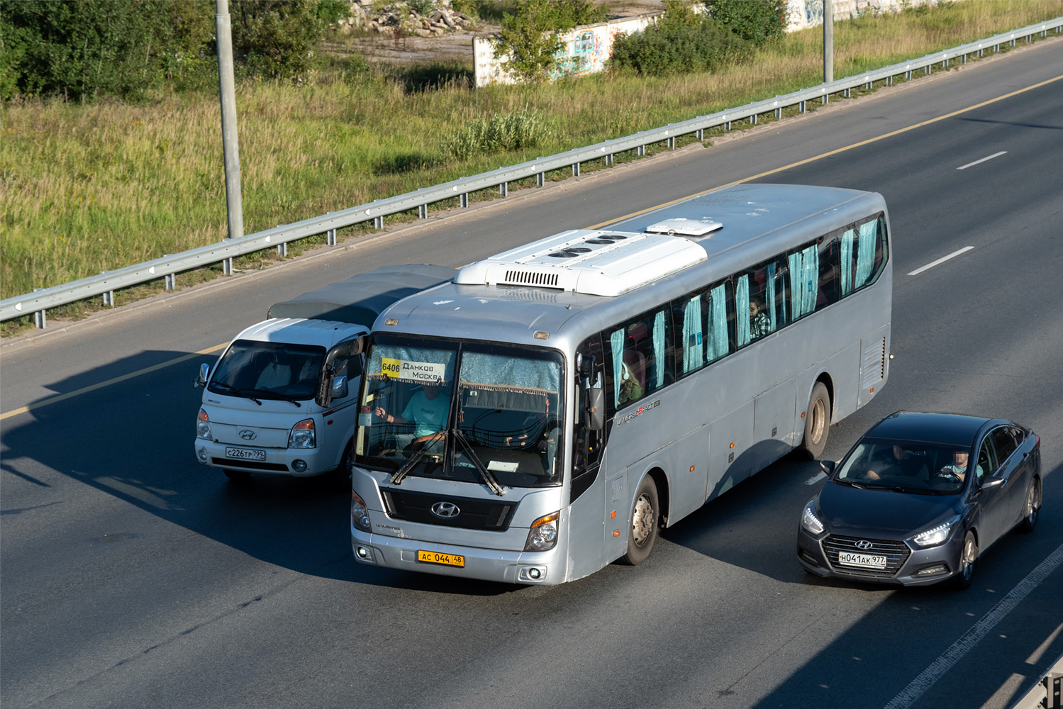 Липецкая область, Hyundai Universe Space Luxury № АС 044 48 Липецкая область, Hyundai Universe Space Luxury № АС 044 48