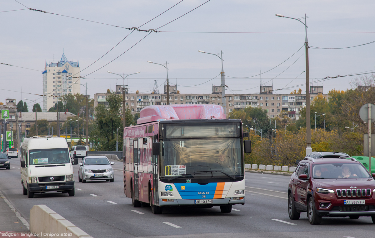 Dnipropetrovská oblast, MAN A21 Lion's City NL243 CNG č. AE 1468 PH