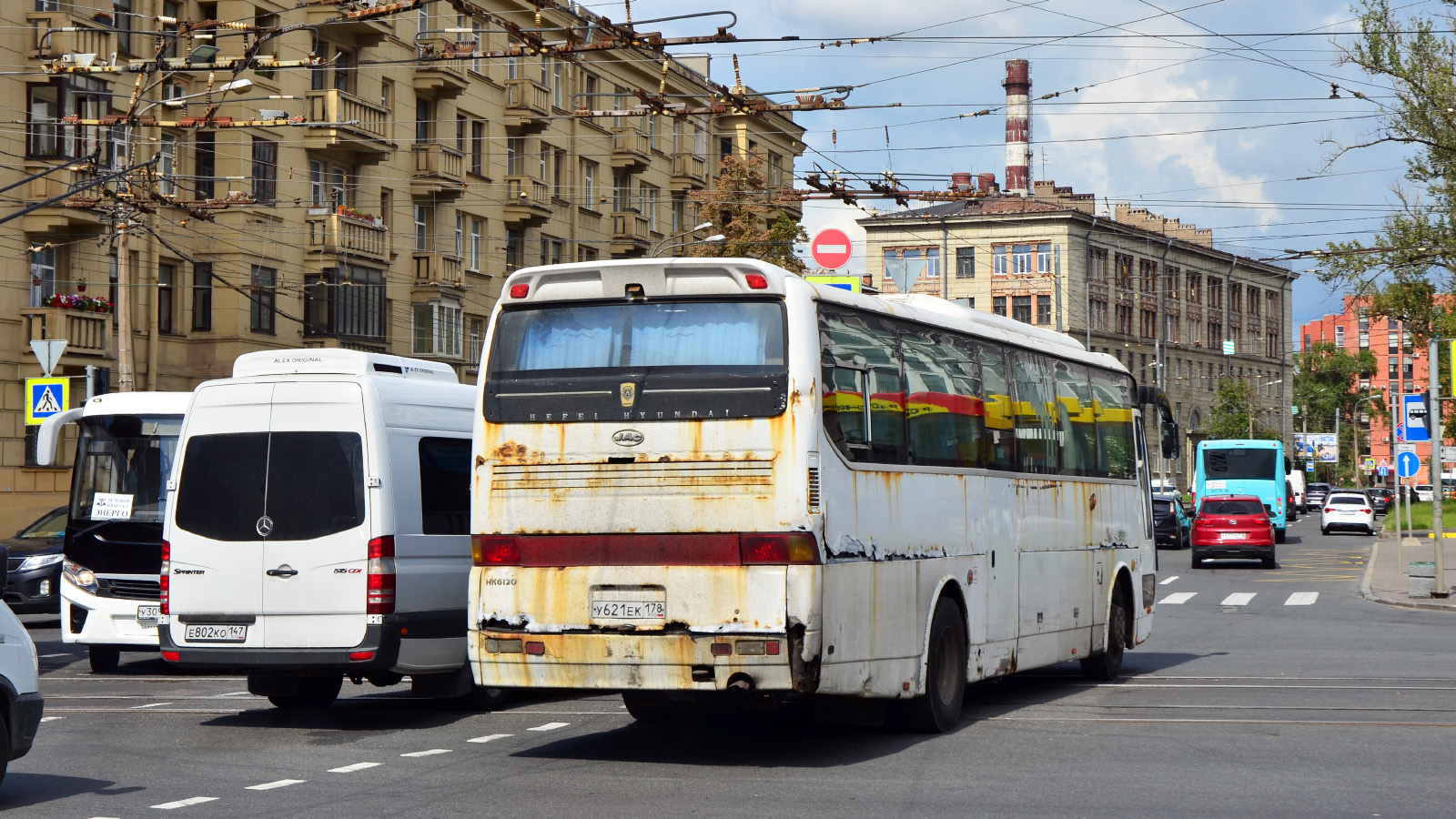 Санкт-Петербург, ПАЗ-320405-04 "Vector Next" № У 309 ОН 178; Ленинградская область, JAC HK6120 № У 621 ЕК 178; Санкт-Петербург, НефАЗ-5299-40-57 (LNG) № 35778