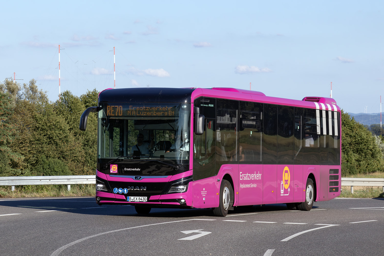 Бранденбург, MAN 43C Lion's Intercity LE 13 LEÜ360 EfficientHybrid № 843; Гессен — SEV · Riedbahn · Frankfurt am Main <> Mannheim · 15.07.2024 — 14.12.2024