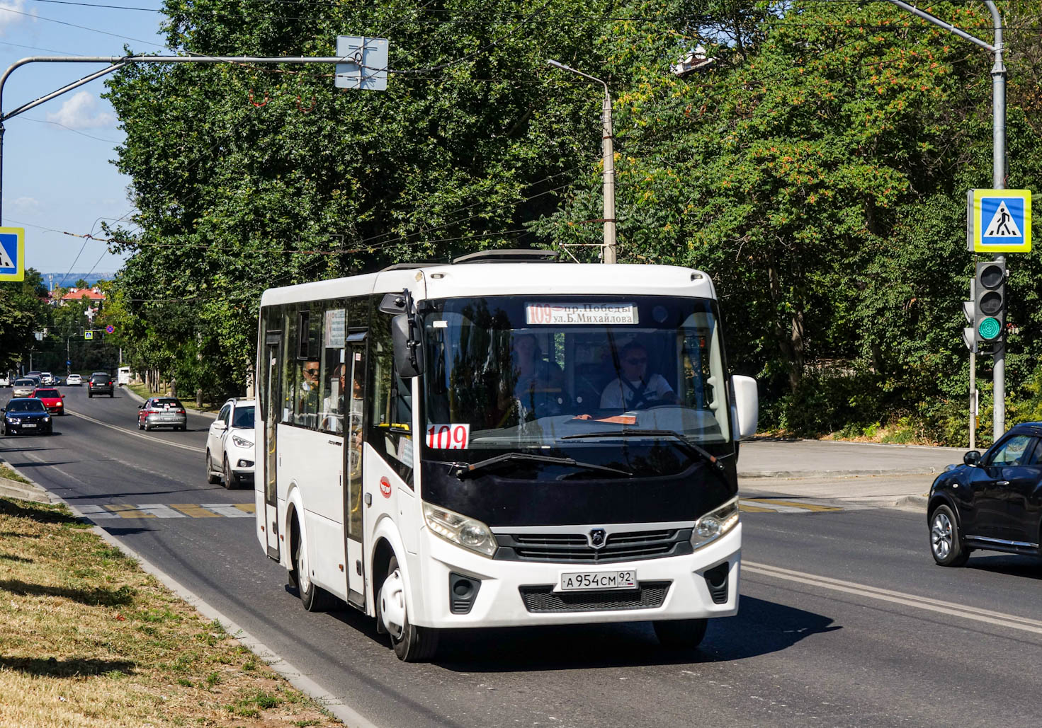 Севастополь, ПАЗ-320405-04 "Vector Next" № А 954 СМ 92