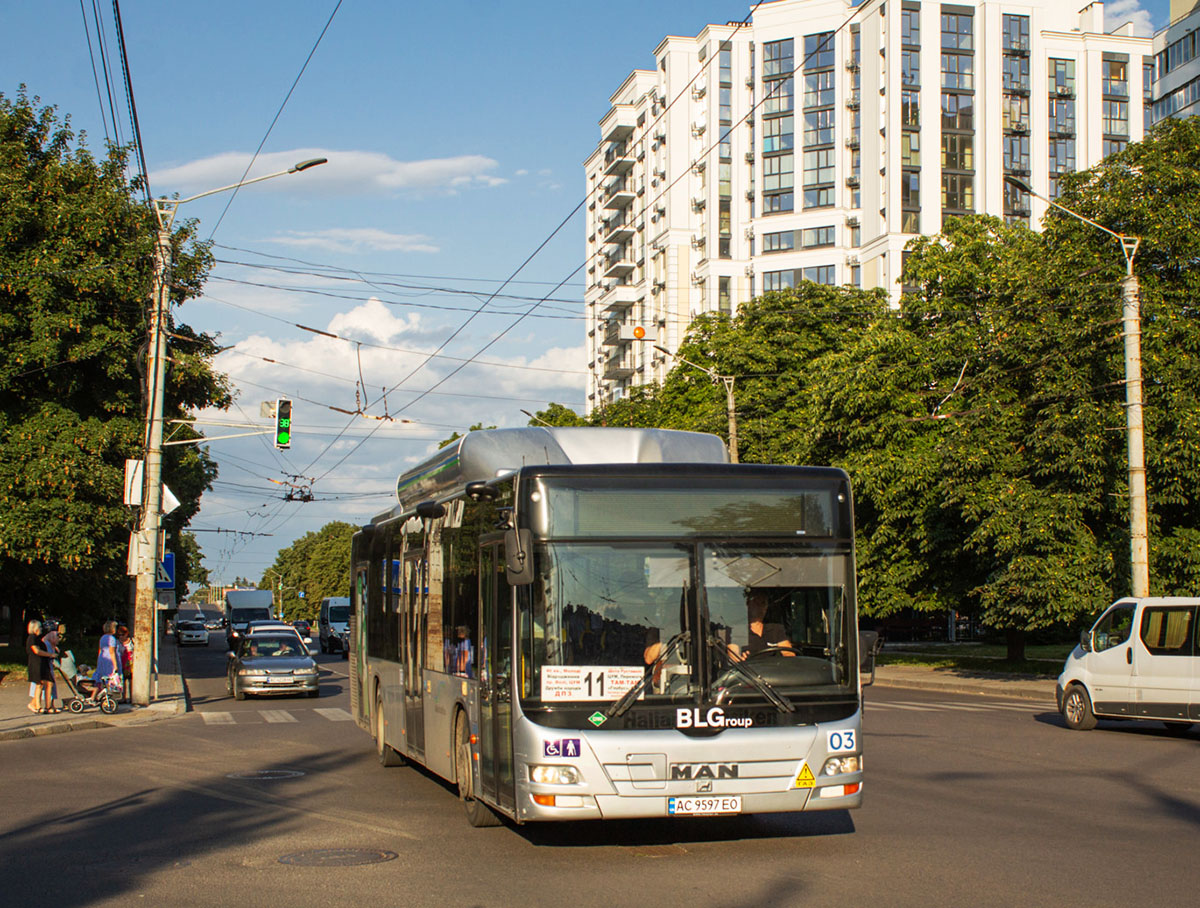 Волынская область, MAN A21 Lion's City NL313 CNG № 03