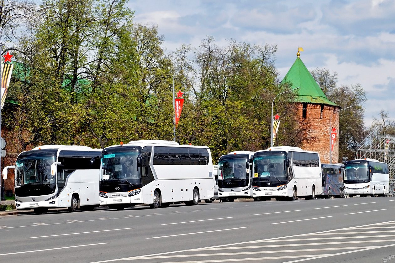 Нижегородская область, King Long XMQ6129Y № А 010 РР 152; Тверская область, Neoplan N116/3 Cityliner № АЕ 327 69; Нижегородская область, Higer KLQ6128LQ № Т 496 ТН 152