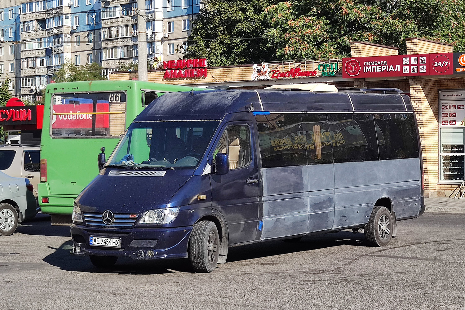 Днепропетровская область, Mercedes-Benz Sprinter W903 313CDI № AE 7454 HX