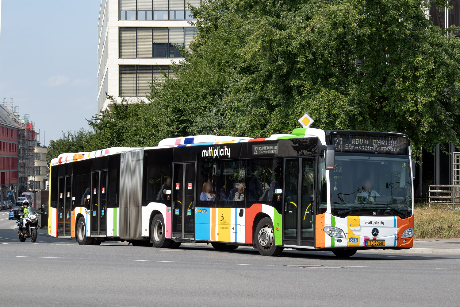 Люксембург, Mercedes-Benz Citaro C2 G hybrid № 40