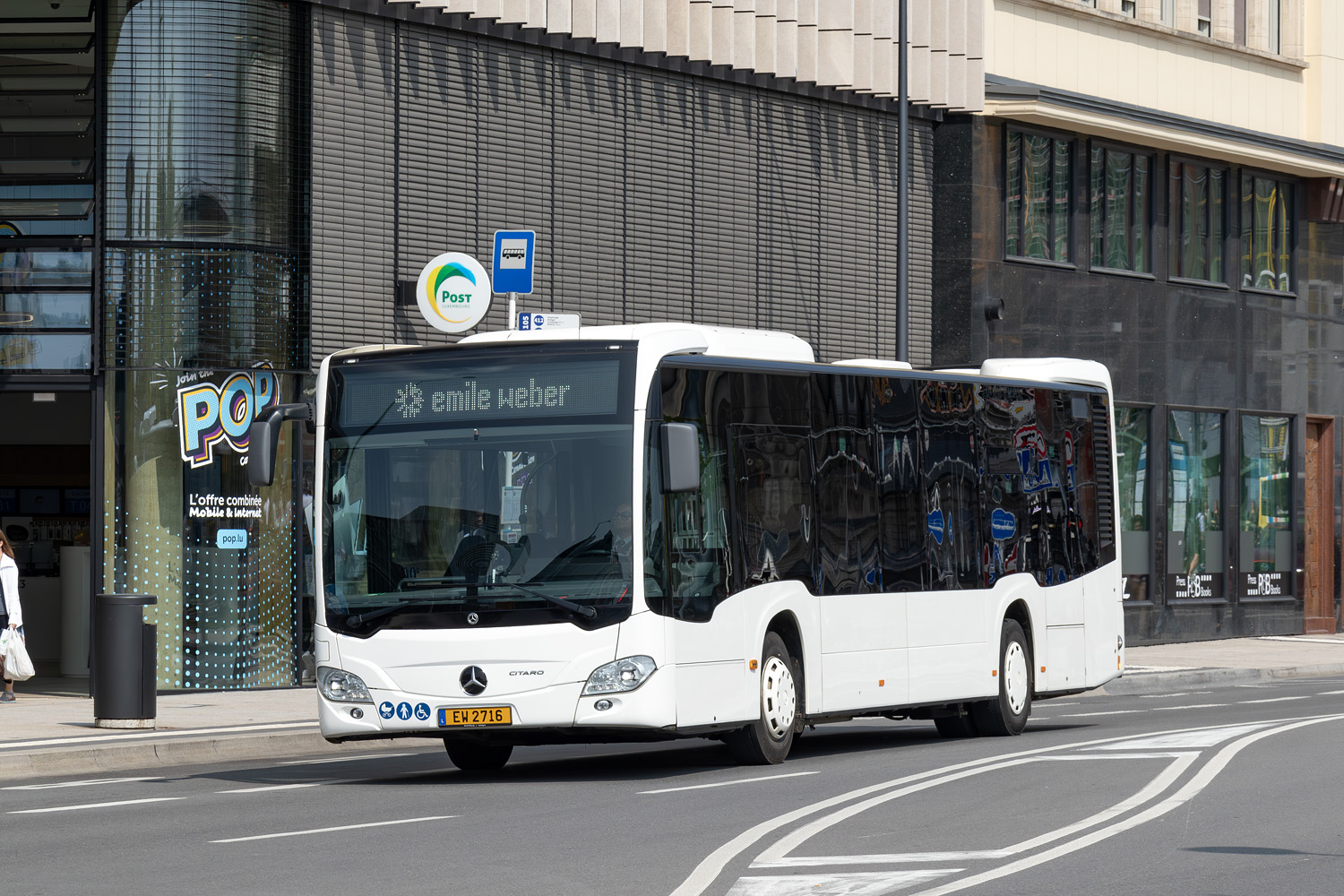 Люксембург, Mercedes-Benz Citaro C2 Ü hybrid № EW 2716