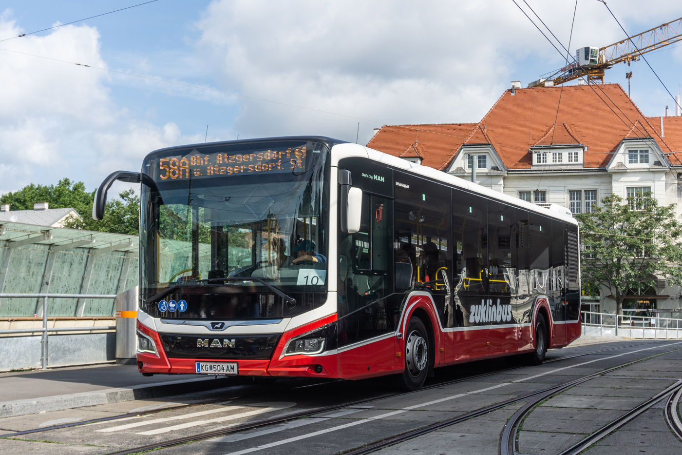 Австрия, MAN 12C Lion's City 12 NL280 EfficientHybrid № KG 504 AM