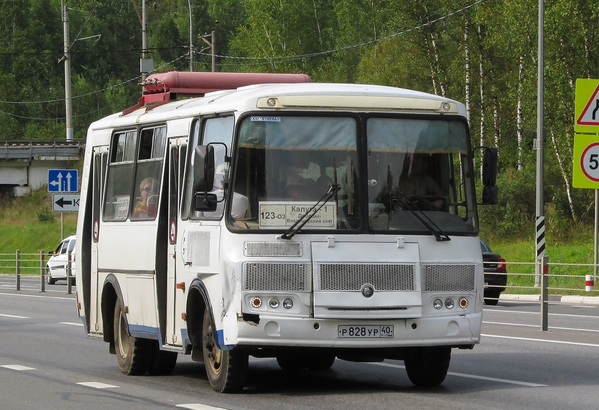 Калужская область, ПАЗ-32054 № Р 828 УР 40