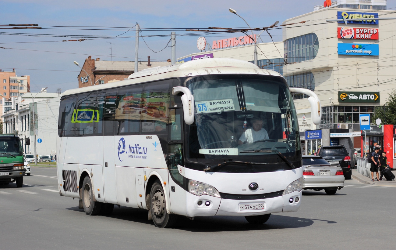 Алтайский край, Yutong ZK6938HB9 № К 574 ХЕ 22
