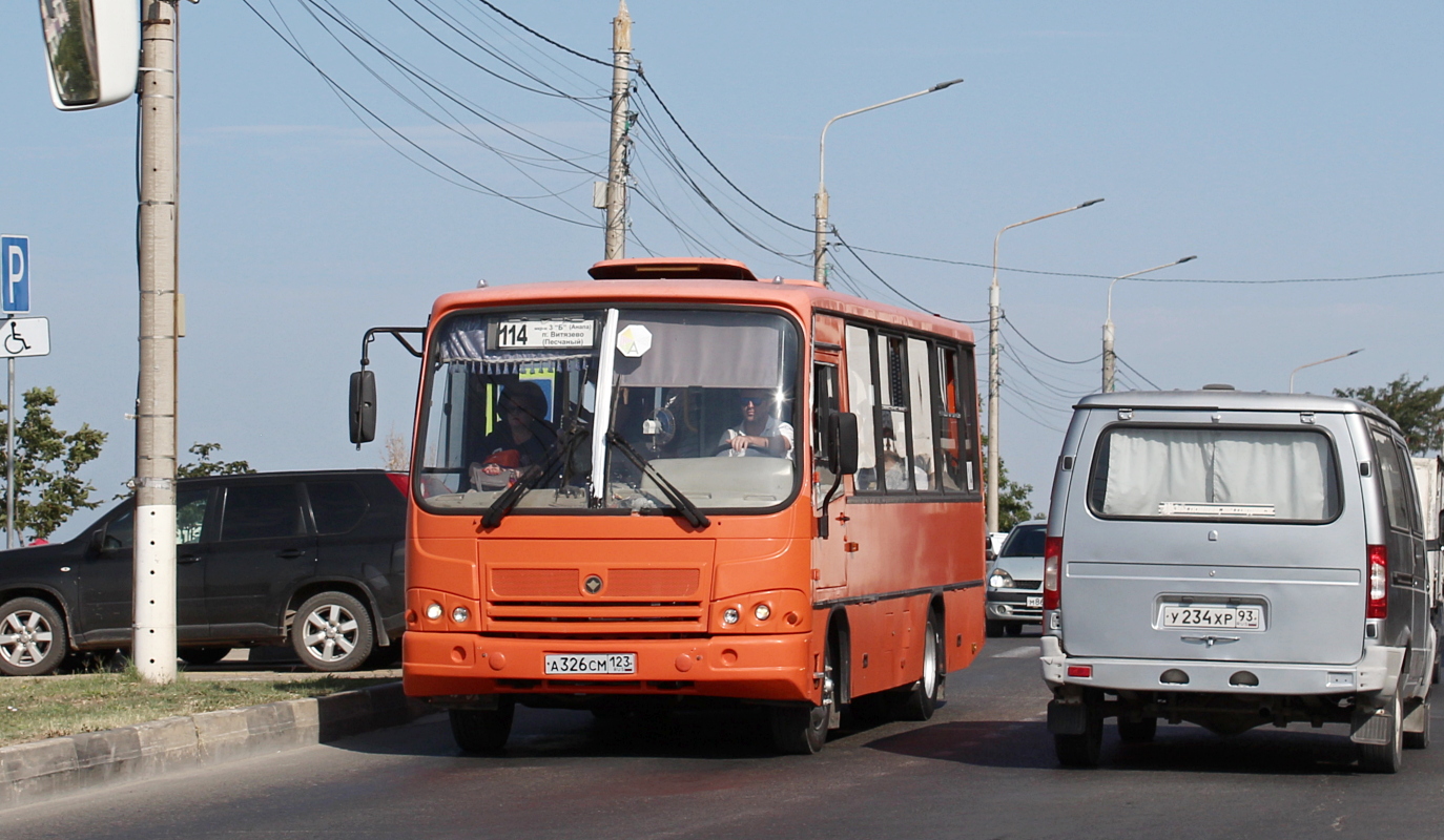 Краснодарский край, ПАЗ-320402-05 № А 326 СМ 123