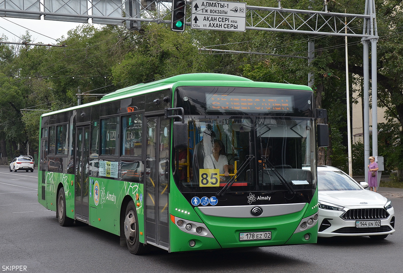 Алматы, Yutong ZK6118HGA (QazTehna) № 178 EZ 02 Алматы, Yutong ZK6118HGA (QazTehna) № 178 EZ 02