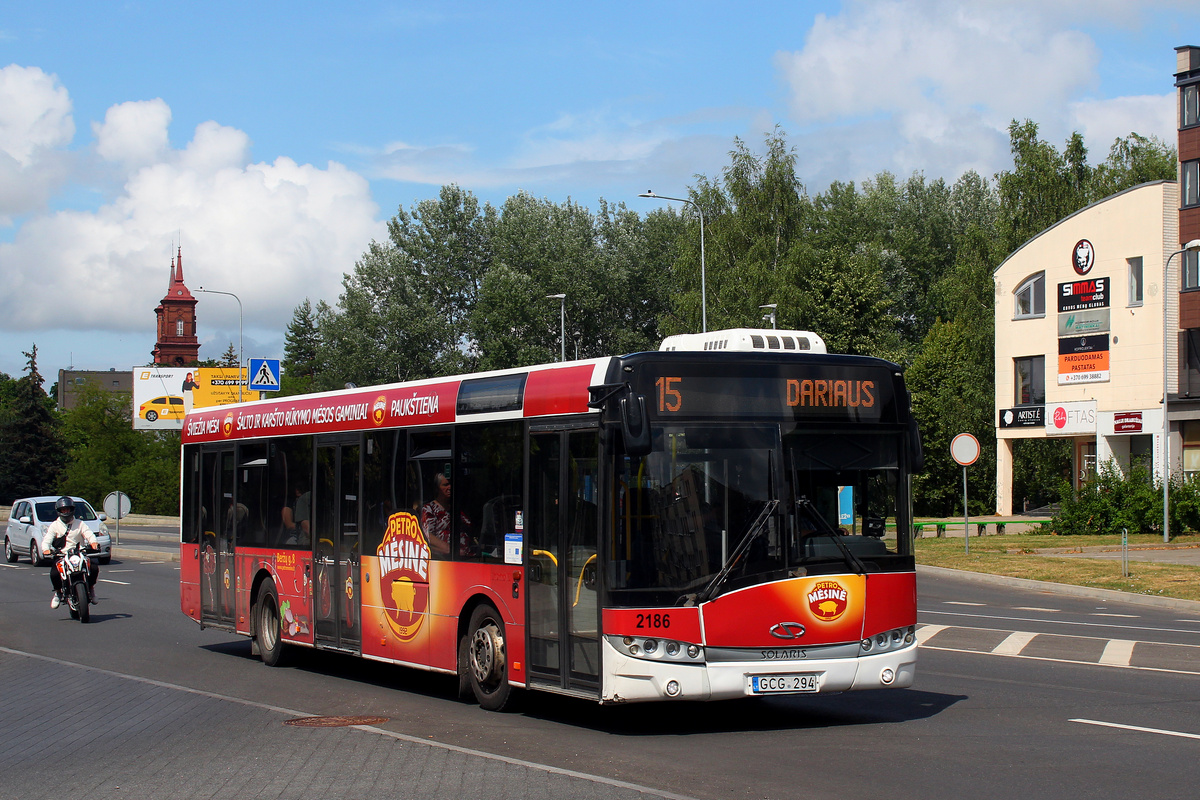 Литва, Solaris Urbino III 12 hybrid № 2186