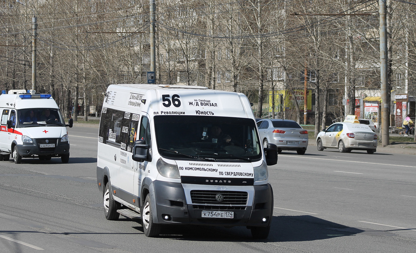 Челябинская область, Нижегородец-FST613 (FIAT Ducato) № К 754 РЕ 174