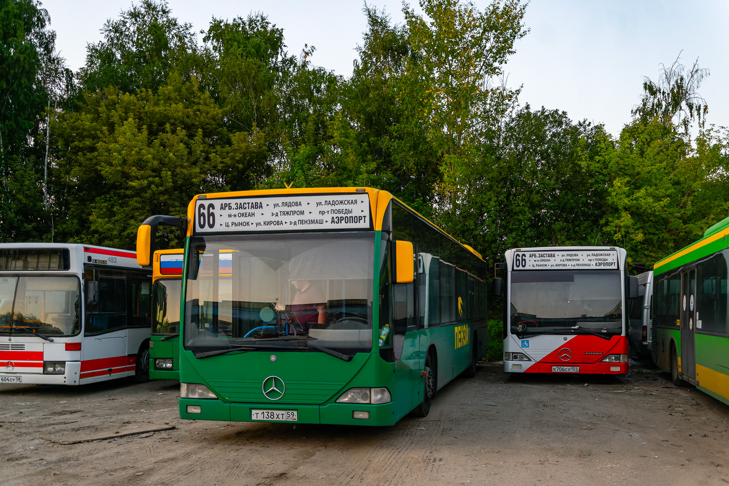 Пензенская область, Mercedes-Benz O405N2 № Т 079 ОТ 58; Пензенская область, Mercedes-Benz O530 Citaro № Т 138 ХТ 59; Пензенская область, Mercedes-Benz O530 Citaro № К 706 СУ 159