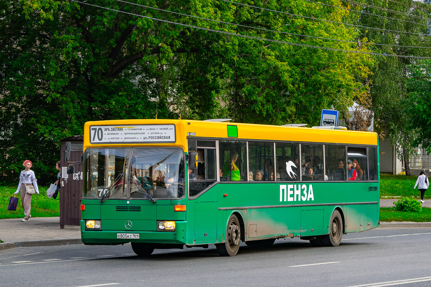 Пензенская область, Mercedes-Benz O405 № Е 805 КТ 164