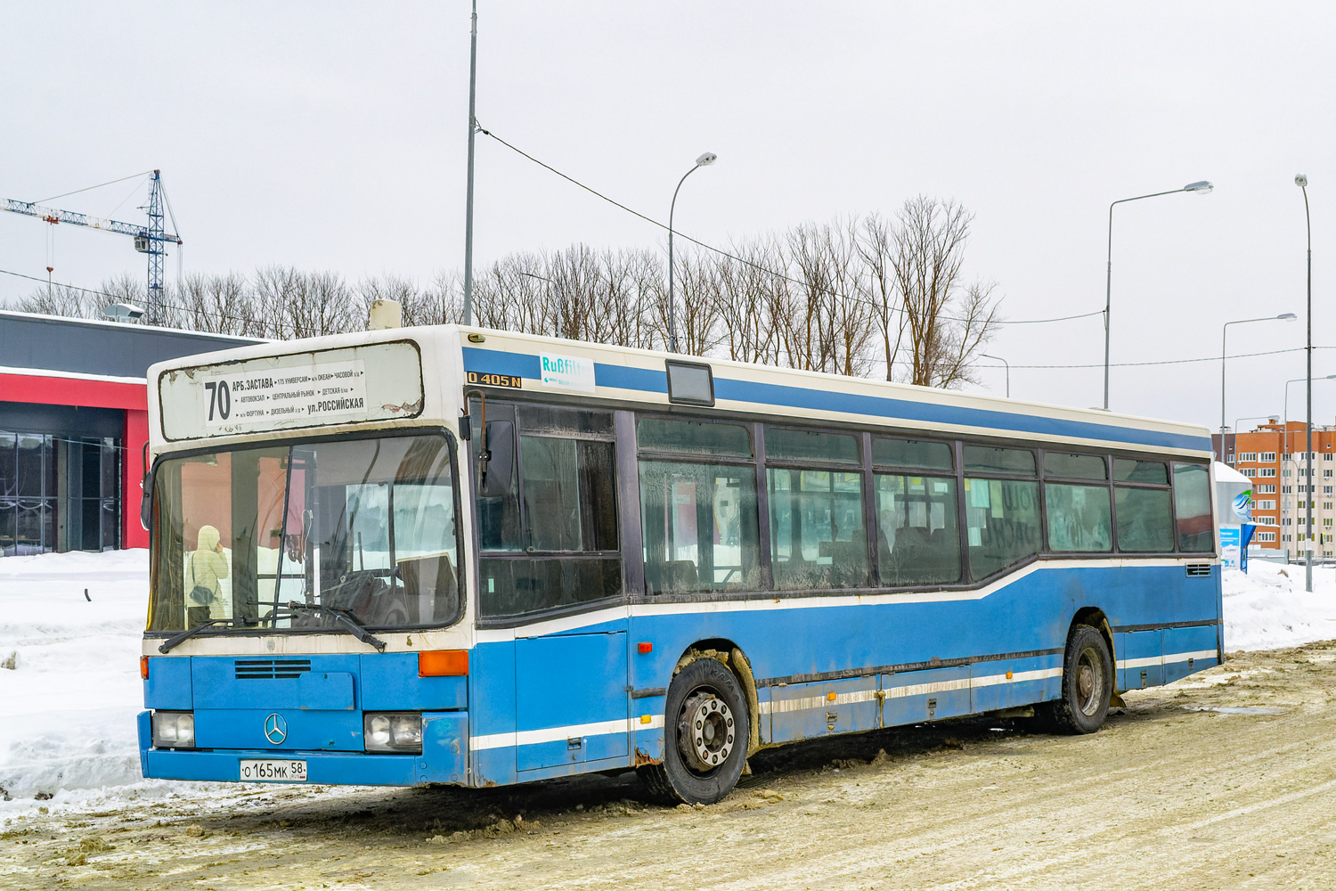 Penzai terület, Mercedes-Benz O405N2 sz.: О 165 МК 58