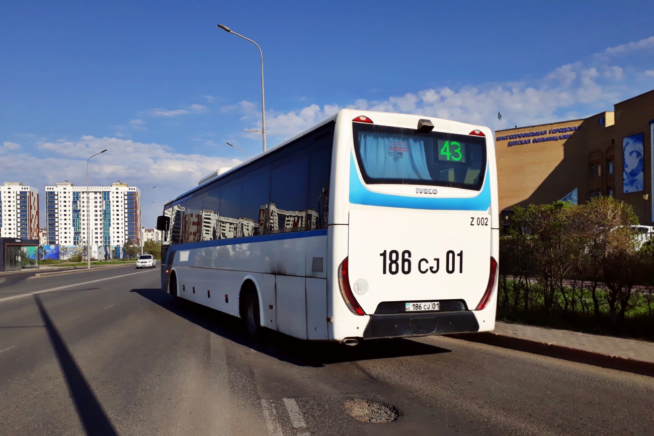 Астана, IVECO Crossway LINE 13M (СарыаркаАвтоПром) № Z002