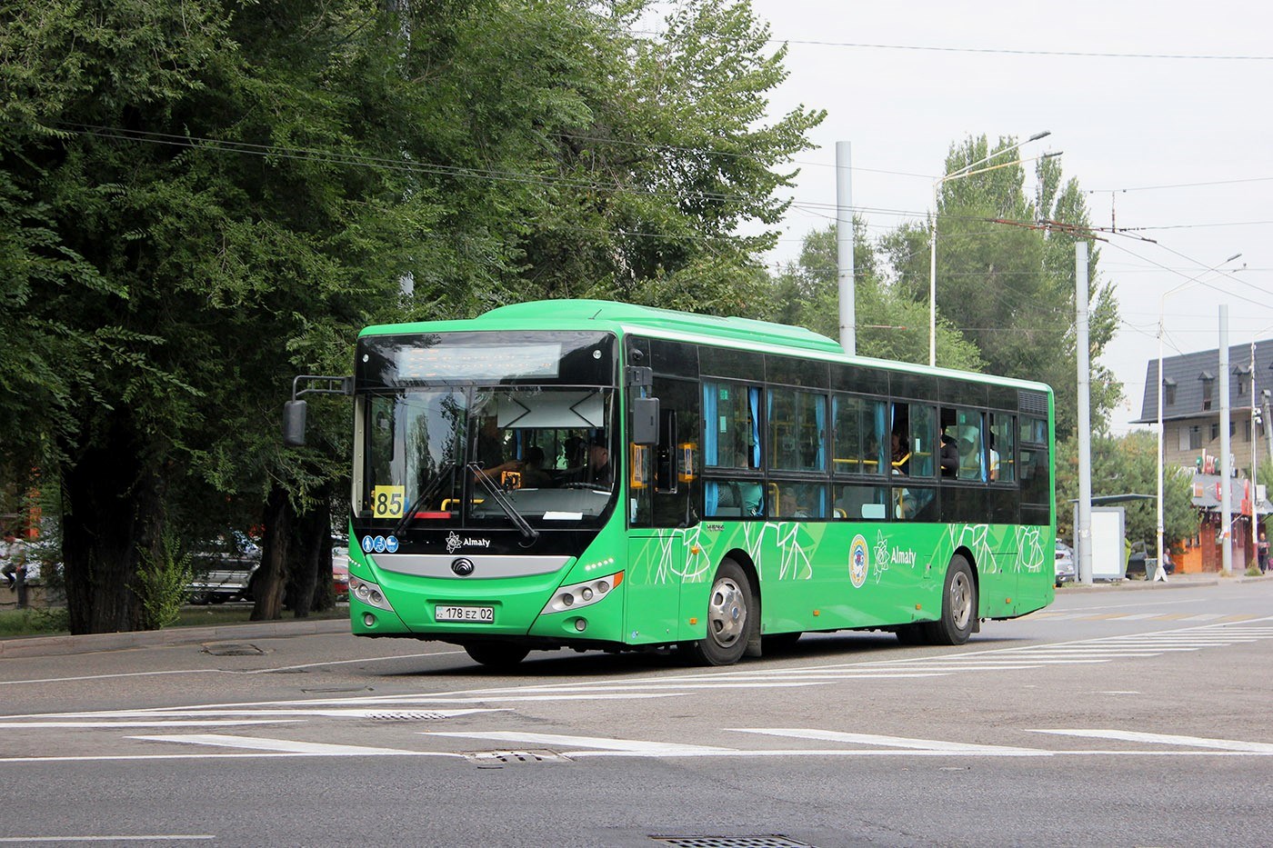 Алматы, Yutong ZK6118HGA (QazTehna) № 178 EZ 02 Алматы, Yutong ZK6118HGA (QazTehna) № 178 EZ 02