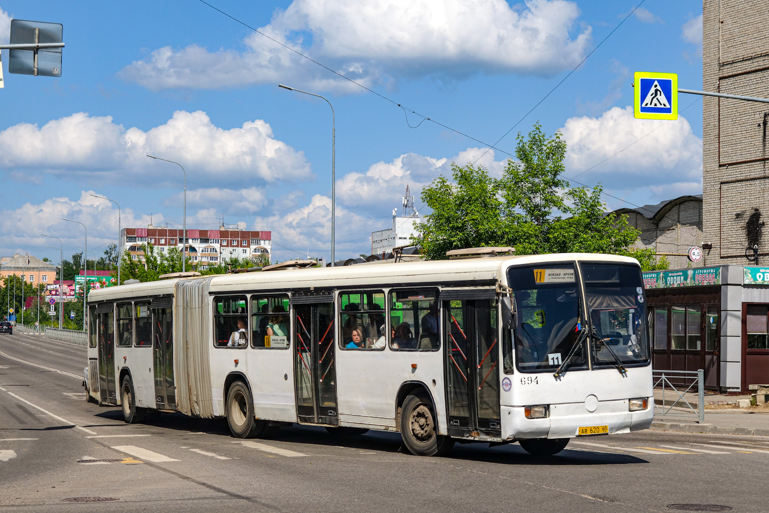 Псковская область, Mercedes-Benz O345G № 694