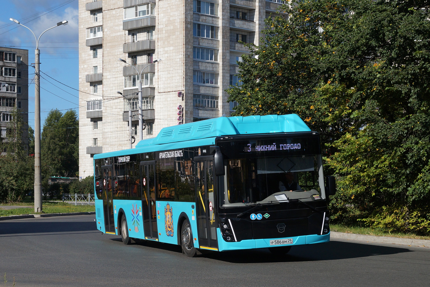 Архангельская область, ЛиАЗ-5292.67 (CNG) № Р 586 ВМ 29