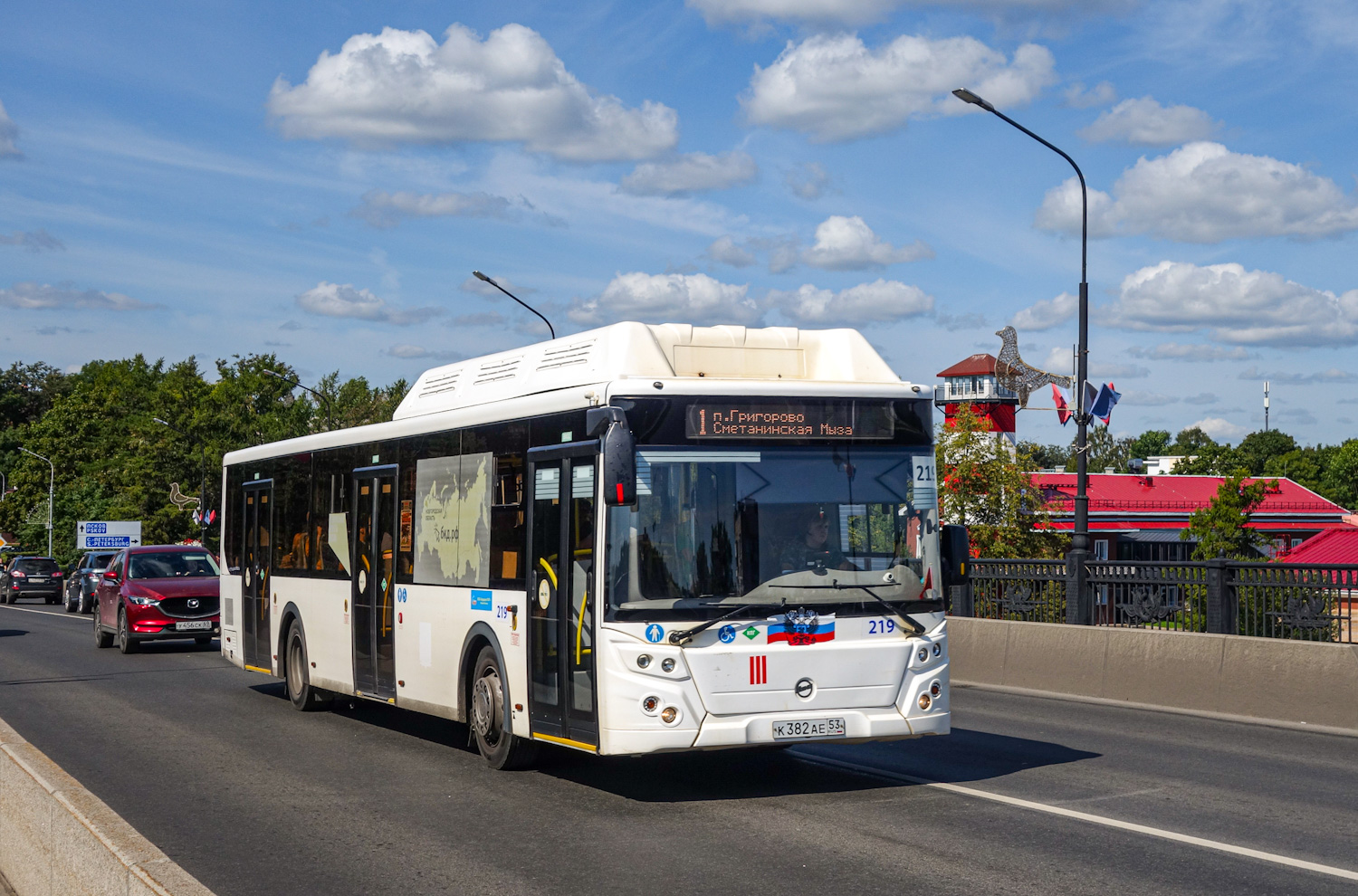 Novgorod region, LiAZ-5292.67 (CNG) # 219