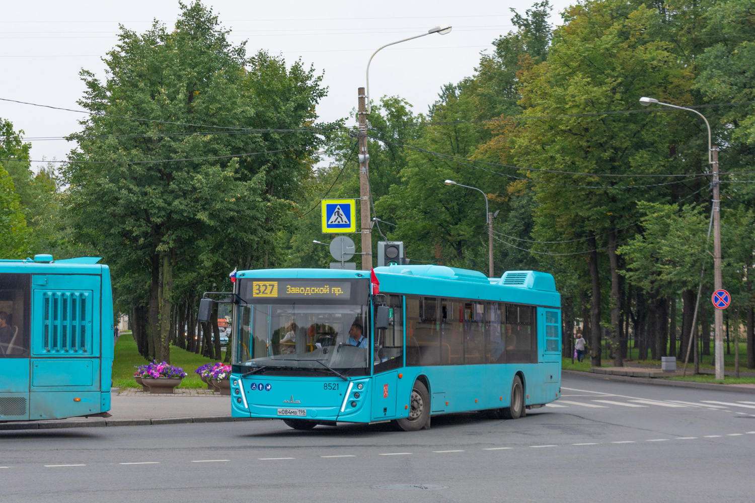 Санкт-Петербург, Volgabus-5270.G2 (CNG) № 5981; Санкт-Петербург, МАЗ-203.047 № 8521