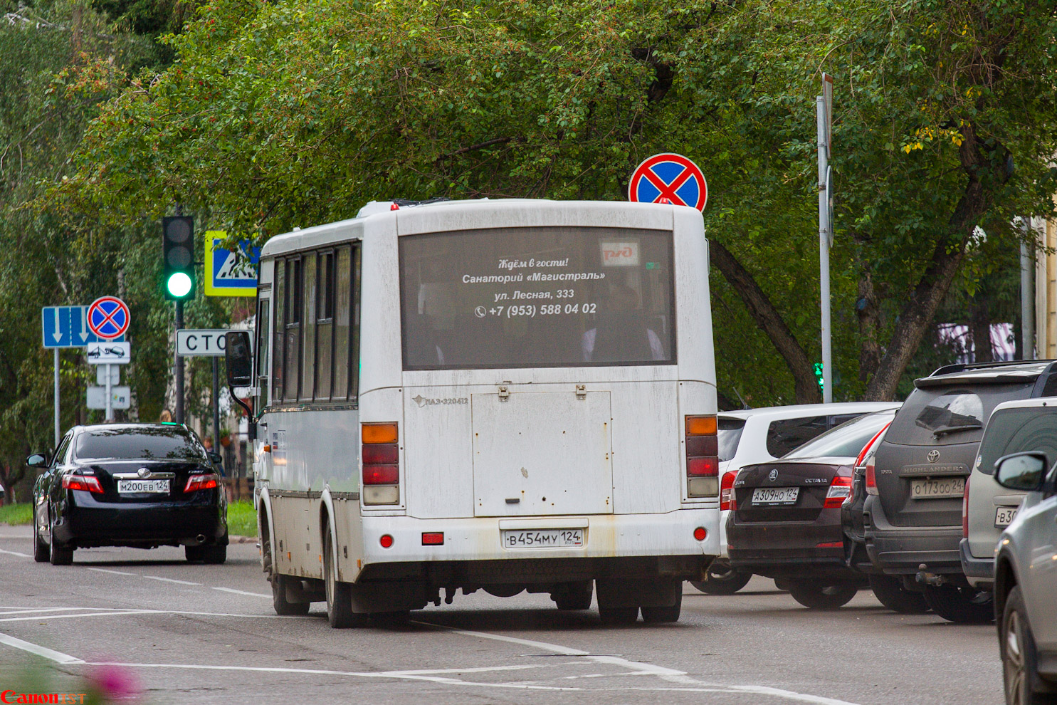 Красноярский край, ПАЗ-320412-05 № В 454 МУ 124