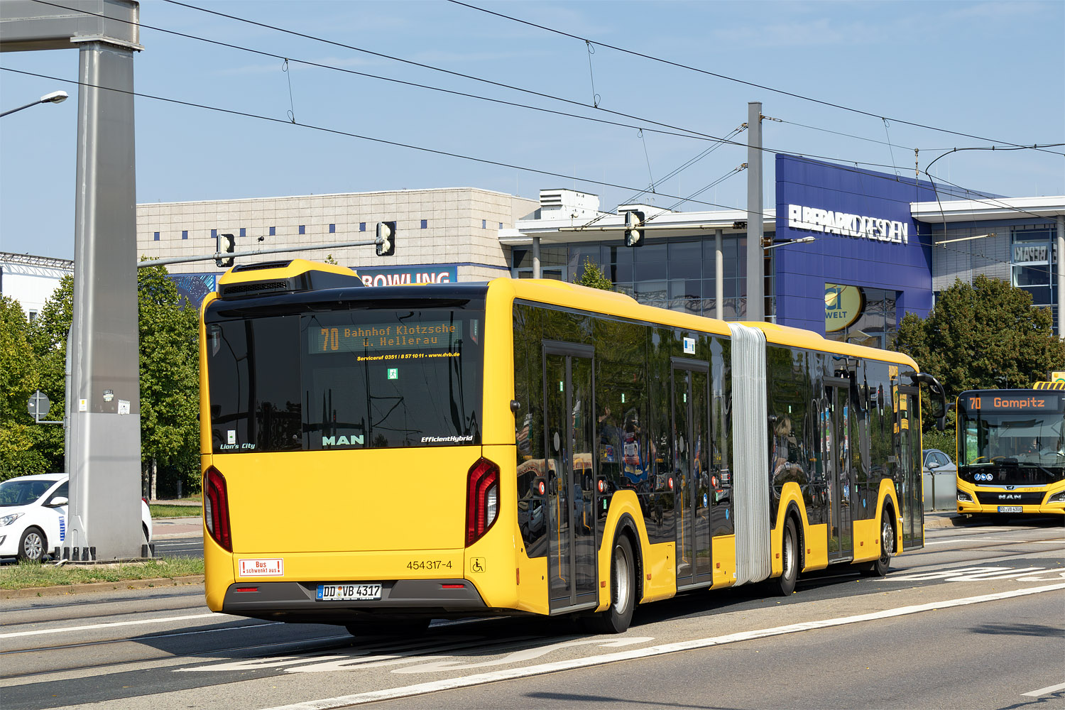 Саксония, MAN 18C Lion's City 18 NG360 EfficientHybrid № 454 317-4