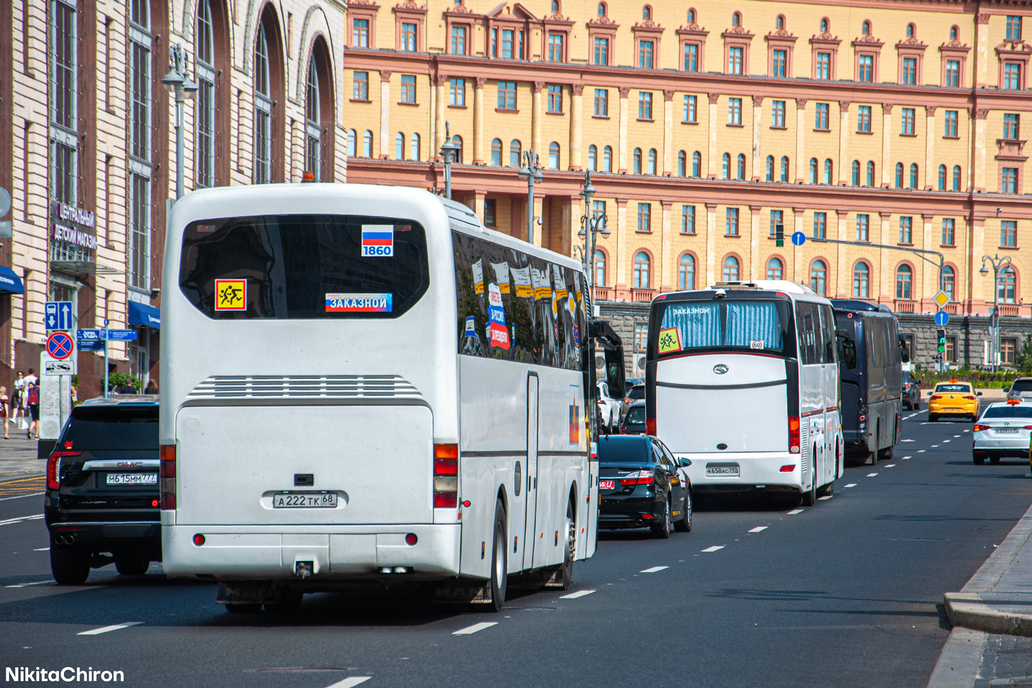 Тамбовская область, Neoplan N316SHD Euroliner № А 222 ТК 68; Московская область, MAN R07 Lion's Coach RHC**4 № А 081 ВА 750