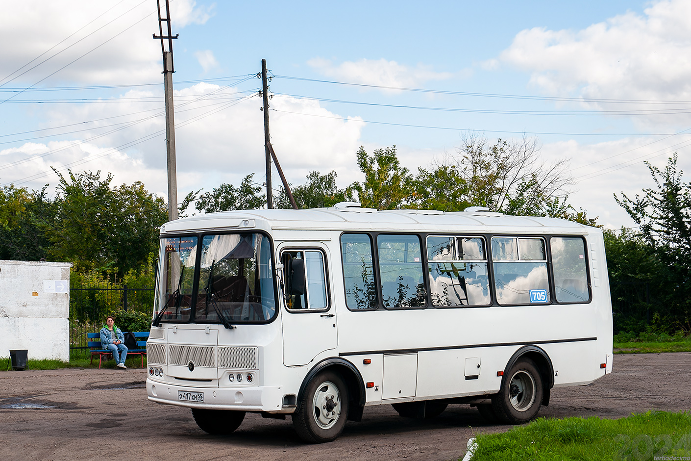 Омская область, ПАЗ-32053 № 705