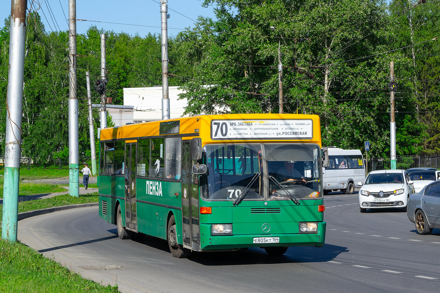 Пензенская область, Mercedes-Benz O405 № Е 805 КТ 164