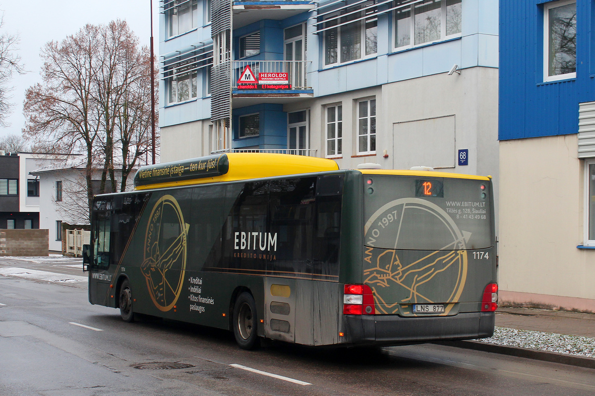 Литва, MAN A21 Lion's City NL243 CNG № 1174