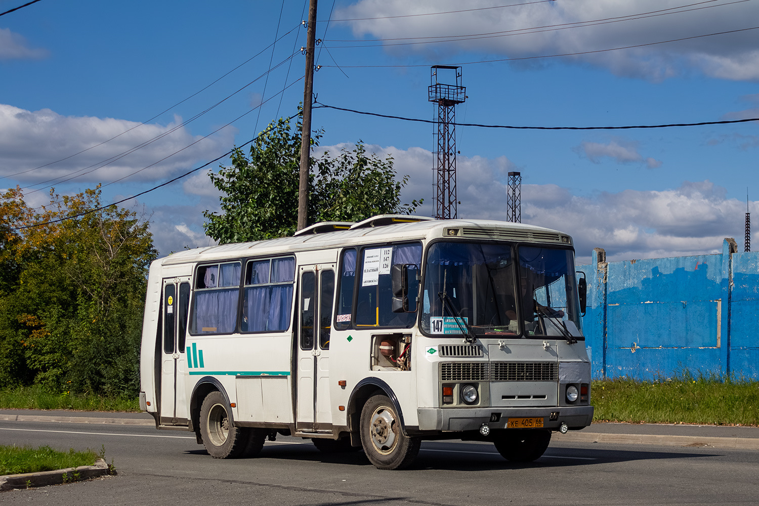 Свердловская область, ПАЗ-32054 № КЕ 405 66