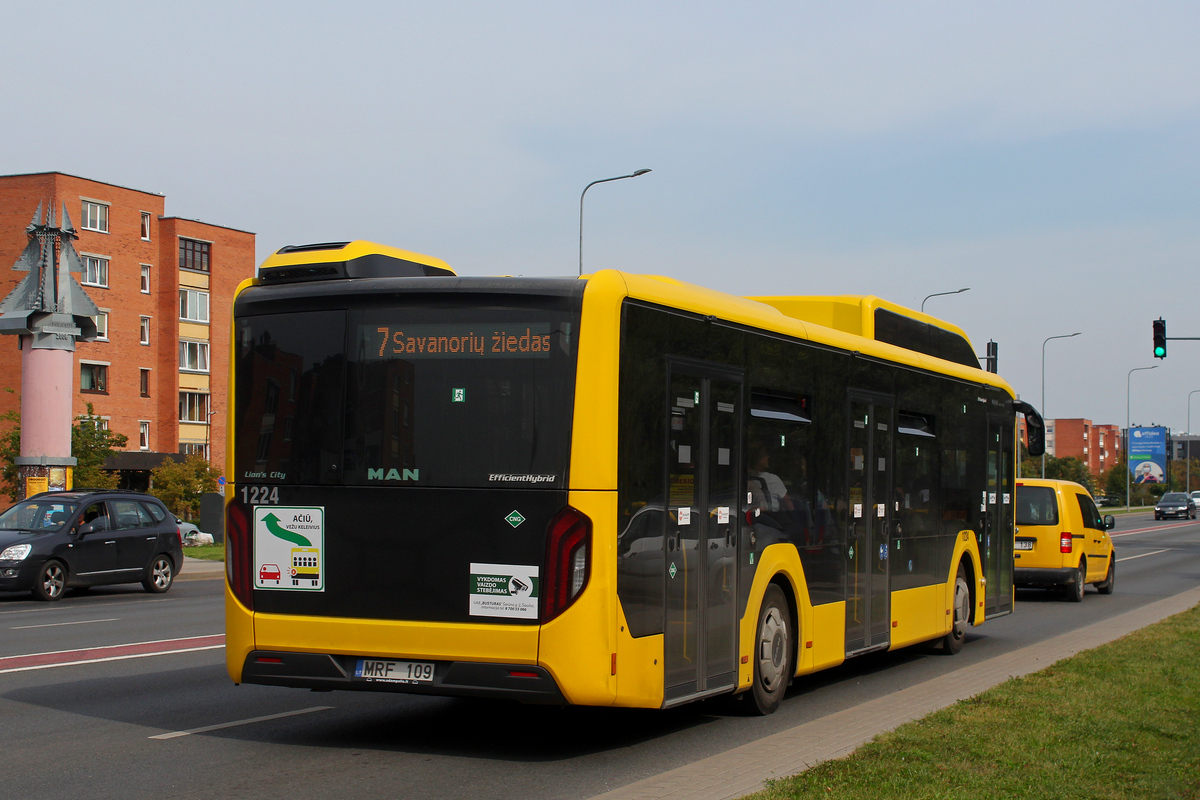 Литва, MAN 12C Lion's City 12 G NL280 EfficientHybrid № 1224