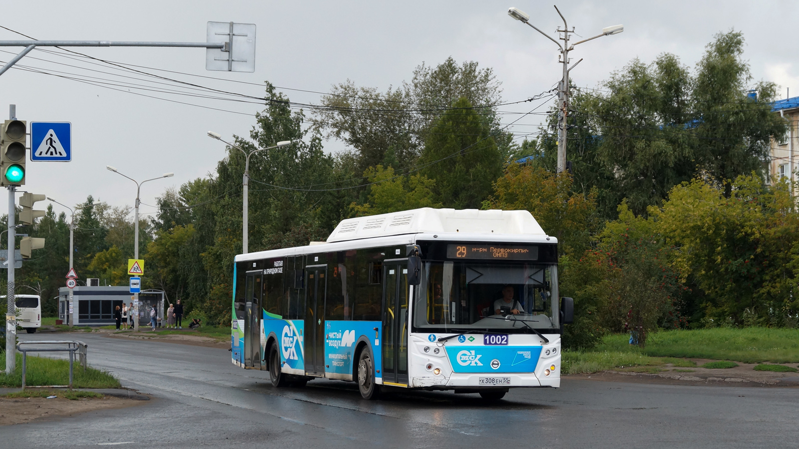 Omsk region, LiAZ-5292.67 (CNG) # 1002