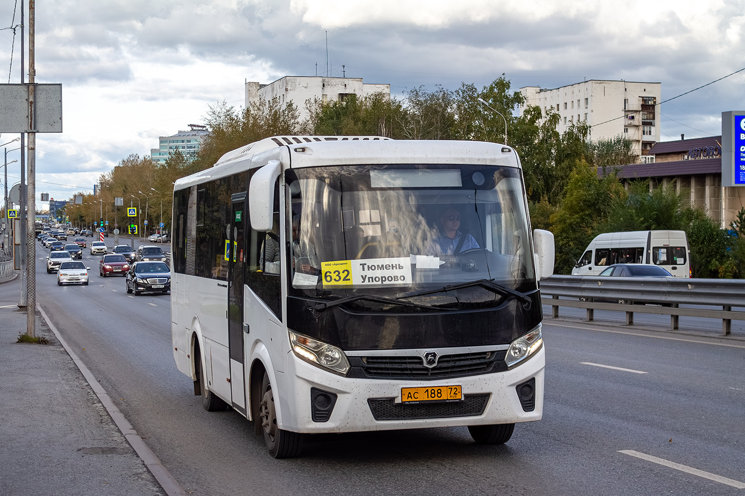 Tumen region, PAZ-320405-04 "Vector Next" (intercity) Nr. АС 188 72