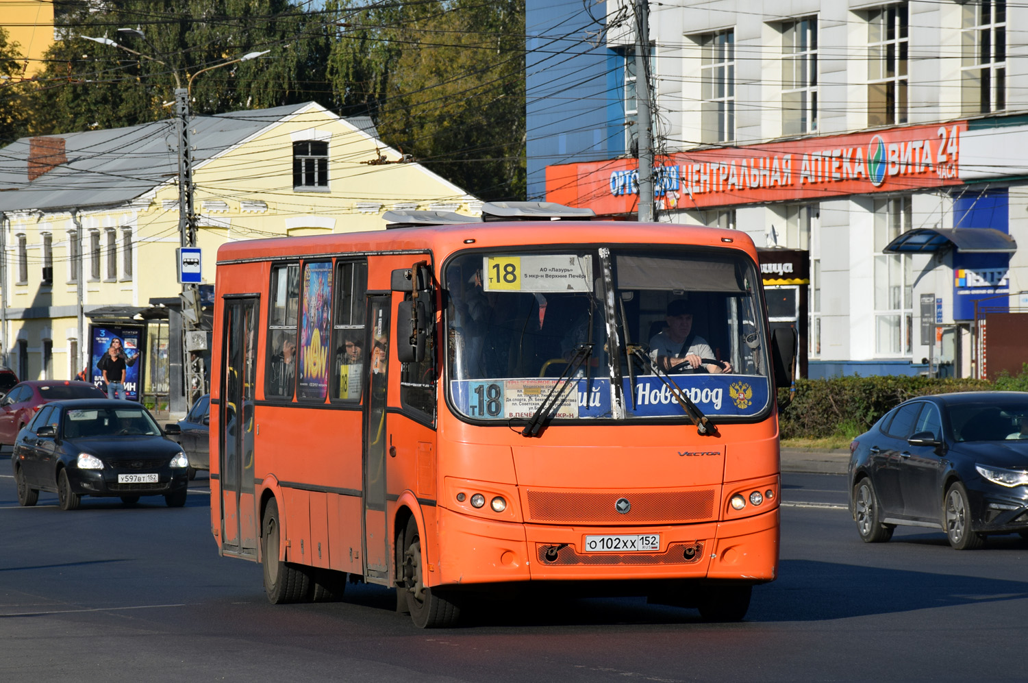 Нижегородская область, ПАЗ-320414-05 "Вектор" № О 102 ХХ 152