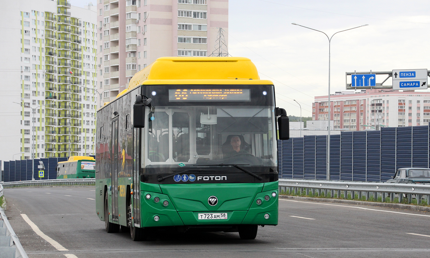 Пензенская область, Foton BJ6105C6MCD-1 № Т 723 АМ 58