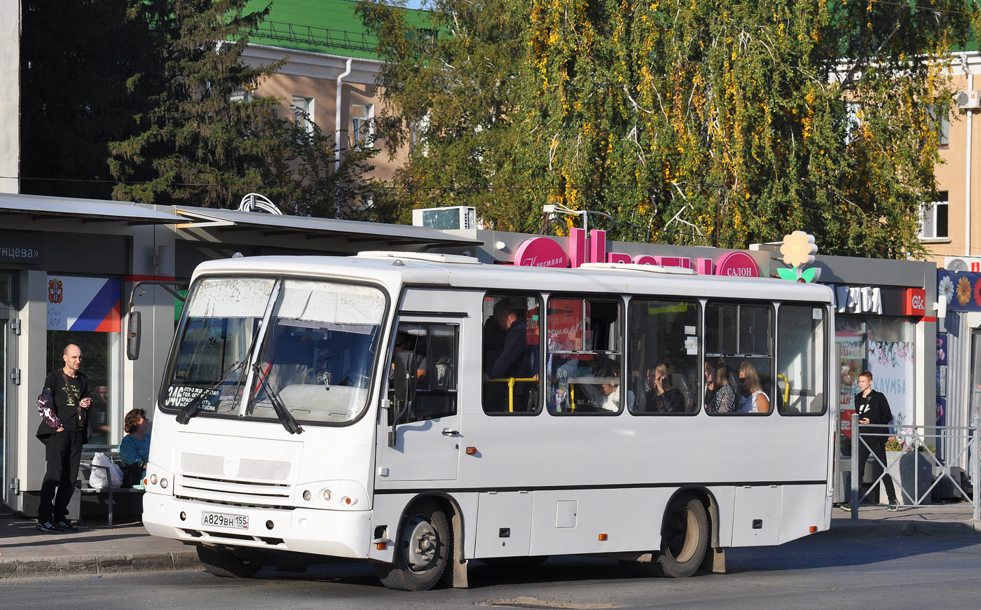 Омская область, ПАЗ-320402-05 № А 829 ВН 155