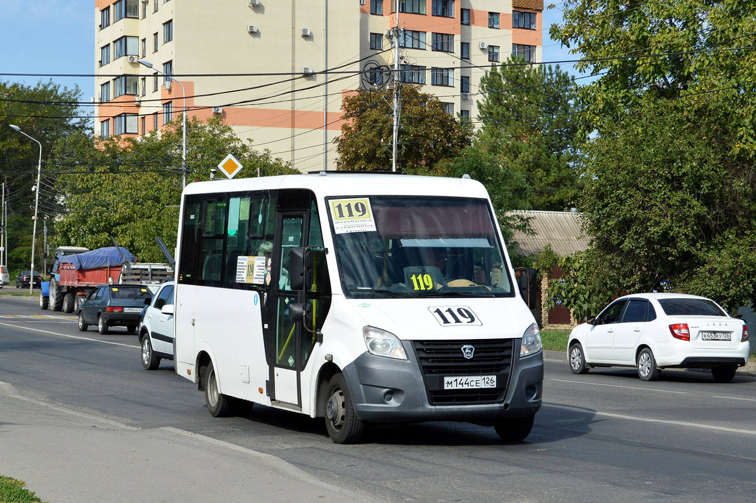 Ставропольский край, ГАЗ-A64R45 Next № М 144 СЕ 126