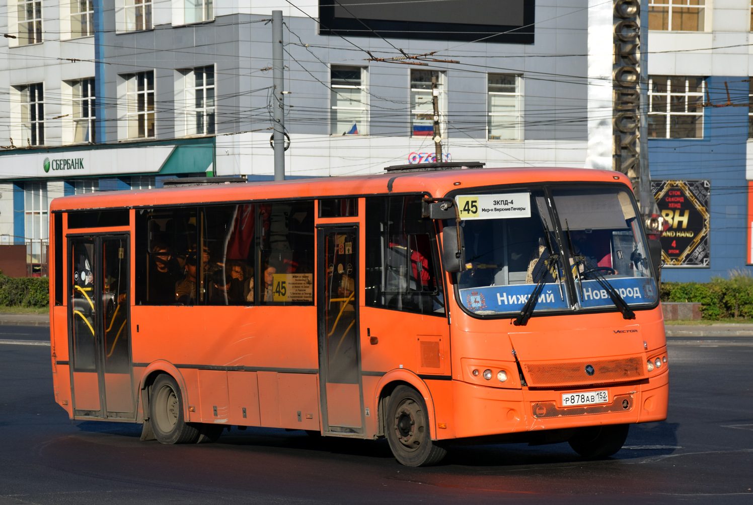 Нижегородская область, ПАЗ-320414-04 "Вектор" № Р 878 АВ 152