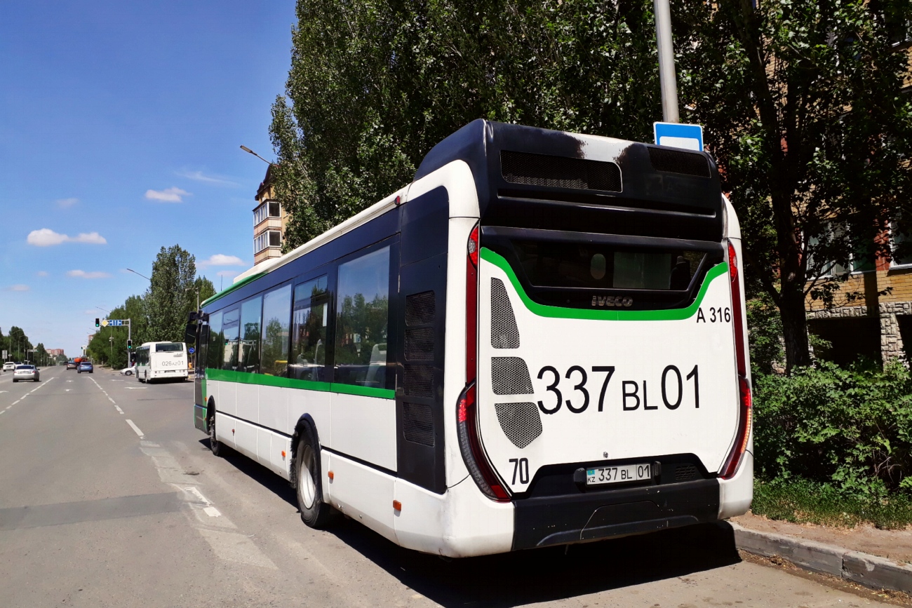 Астана, Irisbus Citelis 12M № A259; Астана, IVECO Urbanway 12M (СарыаркаАвтоПром) № A316