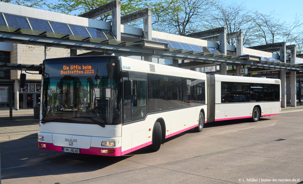 Нижняя Саксония, MAN A23 NG313 № 60; Нижняя Саксония — Bustreffen Wehmingen Hannoversches Straßenbahnmuseum 14.05.2023