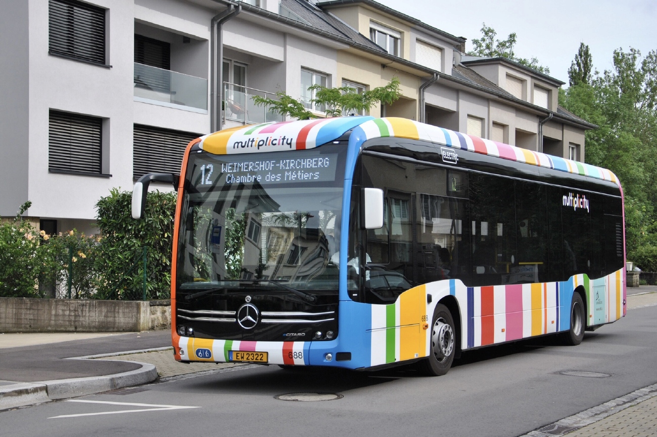 Люксембург, Mercedes-Benz eCitaro № 688