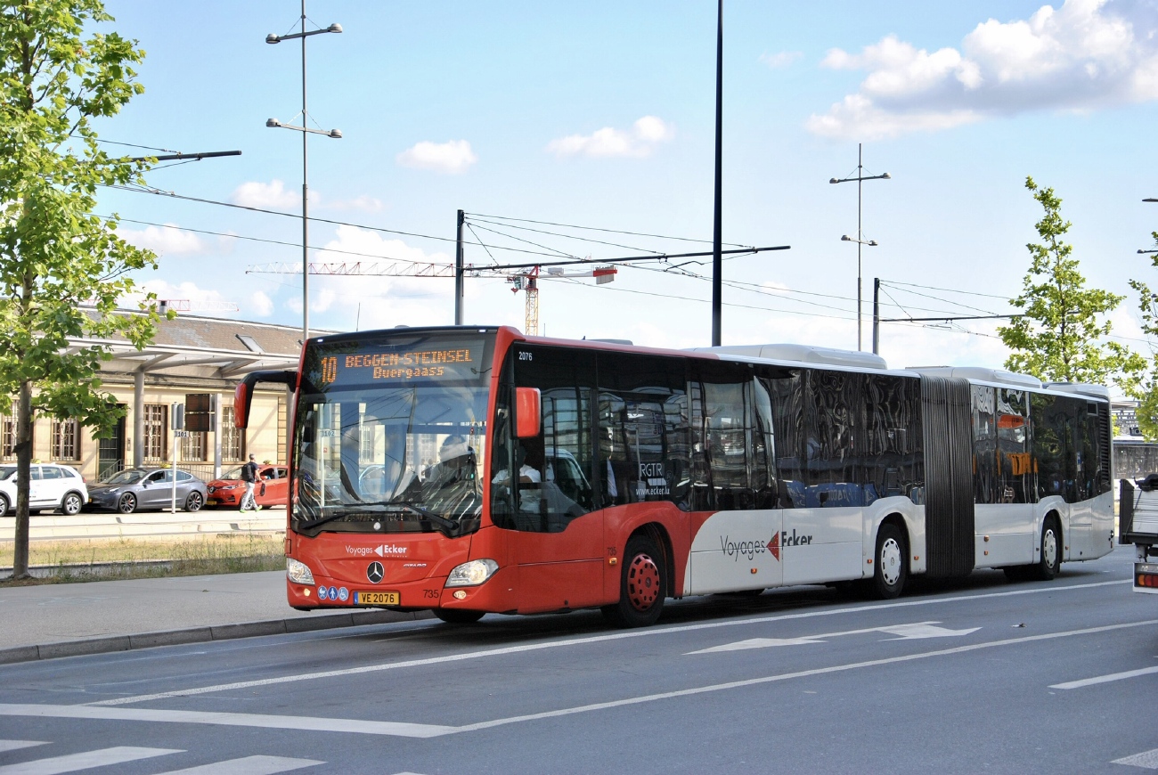 Lucembursko, Mercedes-Benz Citaro C2 G hybrid č. 735